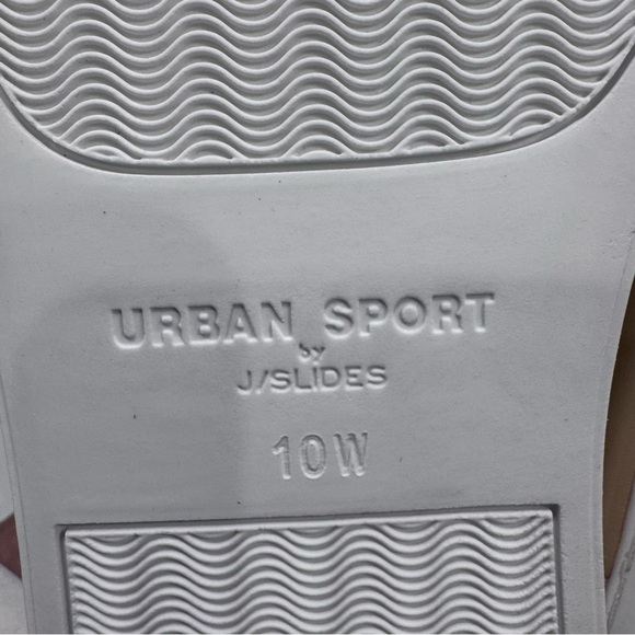 J Slides Sand Lux Lucia Women’s Sneakers Tan Leather Size 10W NEW - Picture 7 of 10